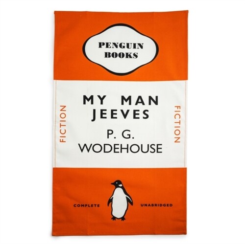 MY MAN JEEVES TEA TOWEL ORANGE