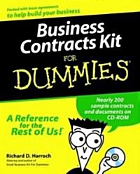 [중고] Business Contracts Kit for Dummies [With CDROM] (Paperback)