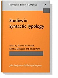 Studies in Syntactic Typology (Hardcover)