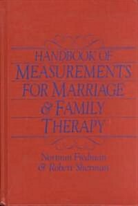 Handbook of Measurements for Marriage and Family Therapy (Hardcover)