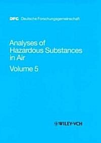 Analyses of Hazardous Substances in Air (Hardcover)