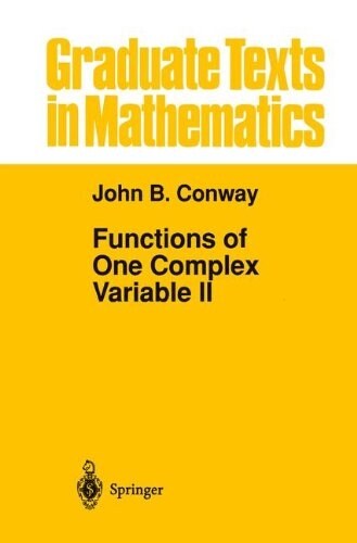 [중고] Functions of One Complex Variable II (Hardcover)
