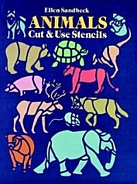 Animals Cut and Use Stencils (Paperback)