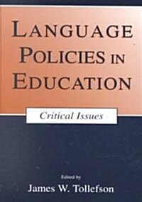 [중고] Language Policies in Education (Paperback)