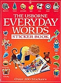 [중고] The Usborne Everyday Words Sticker Book (Paperback, STK)