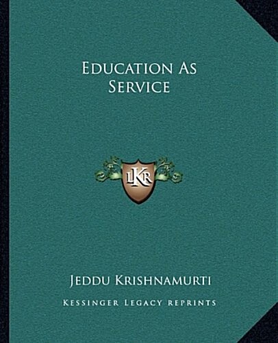 Education as Service (Paperback)