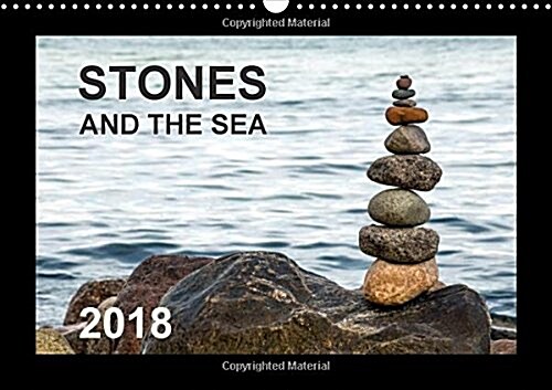 Stones and the Sea 2018 : Stones on the Beach of Heiligendamm on the Baltic Sea (Calendar, 4 ed)