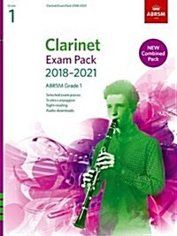 Clarinet Exam Pack 2018-2021, ABRSM Grade 1 : Selected from the 2018-2021 syllabus. Score & Part, Audio Downloads, Scales & Sight-Reading (Sheet Music)