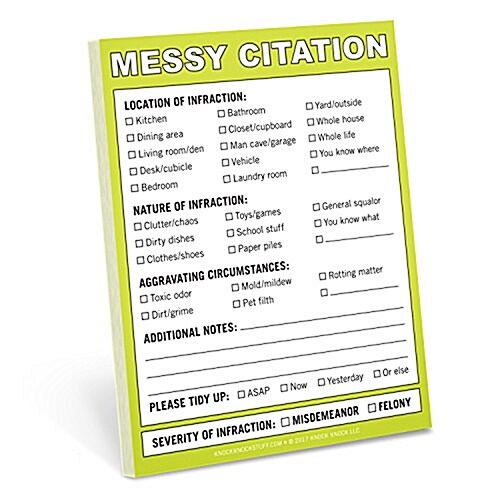 Messy Citation Nifty Note (Paperback)