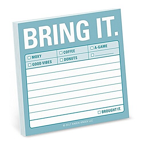 Bring it Sticky Note (Paperback)