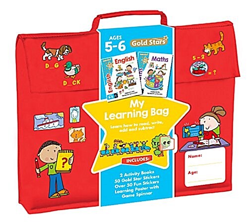 Gold Stars My Learning Bag Ages 5-6 : Learn How to Read, Write, Add and Subtract (Package)