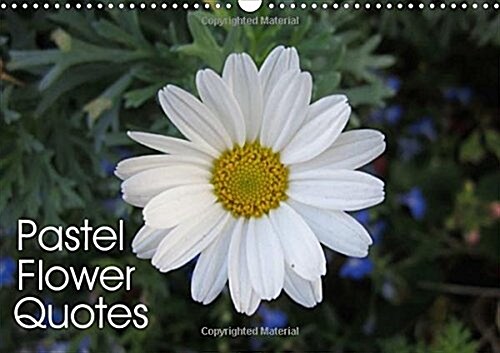 Pastel Flower Quotes 2018 : Beautiful Flowers and Inspiring Quotes in Pastel Colors. (Calendar, 4 ed)