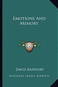 Emotions and Memory (Paperback)