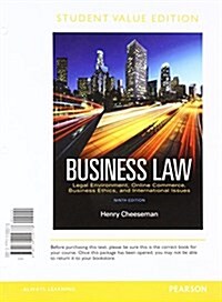 Business Law, Student Value Edition Plus 2017 Mylab Business Law with Pearson Etext -- Access Card Package (Hardcover, 9)