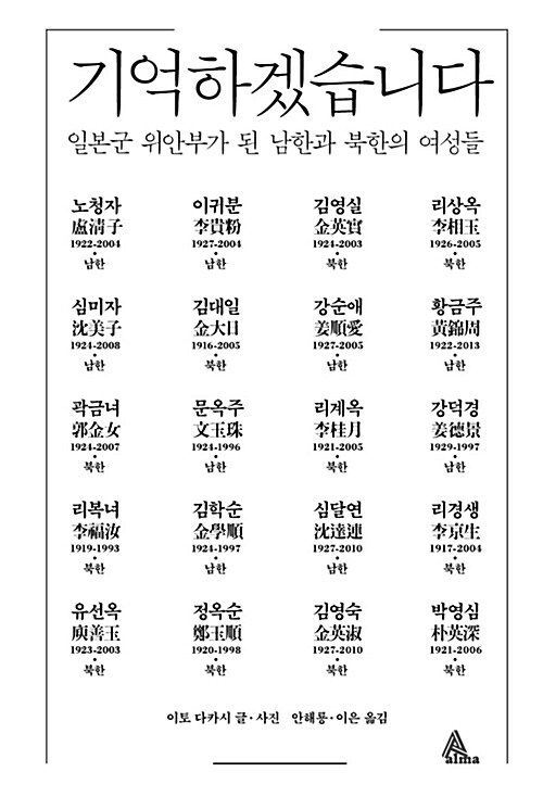 기억하겠습니다 : 일본군 위안부가 된 남한과 북한의 여성들