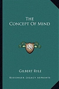 The Concept of Mind (Paperback)