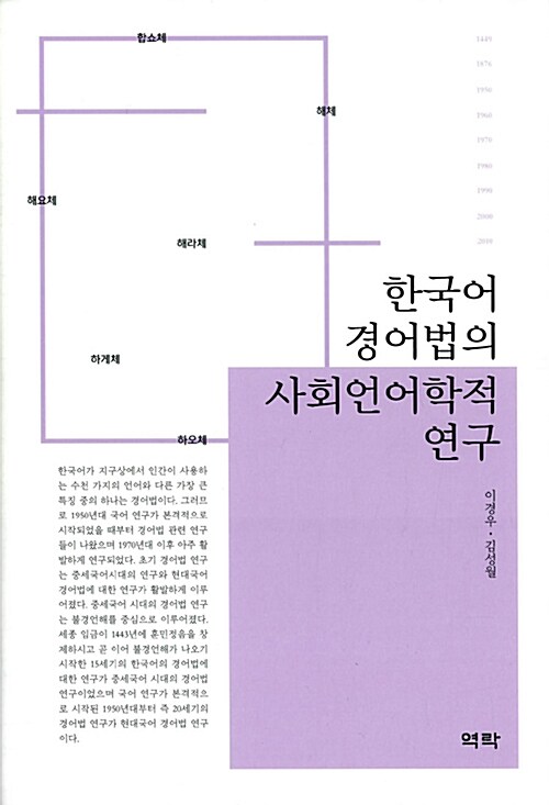 한국어 경어법의 사회언어학적 연구