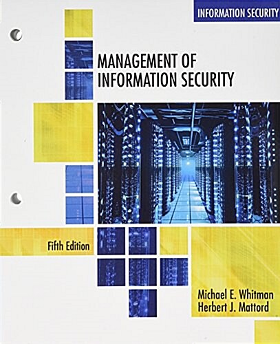 Management of Information Security, Loose-Leaf Version (Loose Leaf, 5)