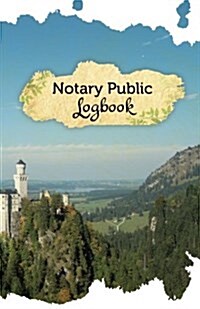 Notary Public Logbook: 50 Pages, 5.5 X 8.5 French Chateau (Paperback)