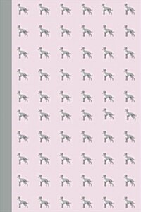 Sketchbook: Greyhounds (Pink) 6x9 - Blank Journal with No Lines - Journal Notebook with Unlined Pages for Drawing and Writing on B (Paperback)