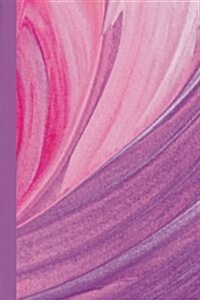 Journal: Pink and Purple Waves 6x9 - Graph Journal - Journal with Graph Paper Pages, Square Grid Patterns (Paperback)