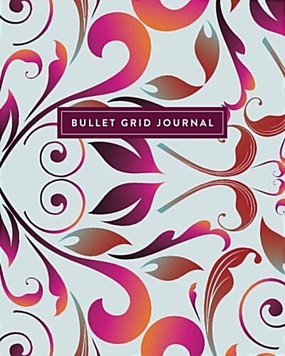 Bullet Grid Journal: Purple Pattern, 150 Dot-Grid Pages, 8-X10- (Paperback)