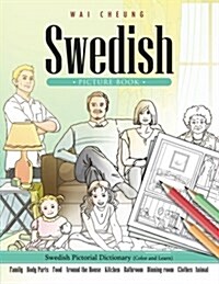 Swedish Picture Book: Swedish Pictorial Dictionary (Color and Learn) (Paperback)