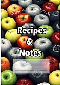 Blank Cookbook: Recipes & Notes: 7x10 with 100 Pages Blank Recipe Paper for Jotting Down Your Recipes (Paperback)