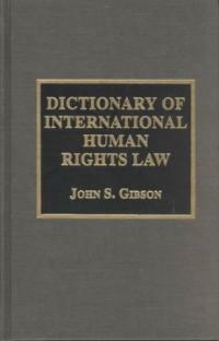 Dictionary of international human rights law