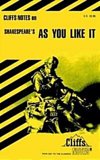 Cliffsnotes on Shakespeares as You Like It (Paperback)