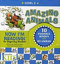 Now Im Reading! Level 2: Amazing Animals [With Stickers] (Hardcover)