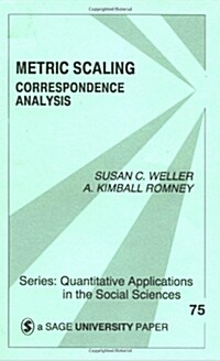 Metric Scaling: Correspondence Analysis (Paperback)