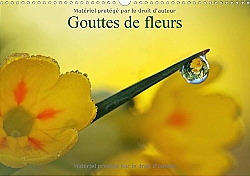 Gouttes De Fleurs 2018 : Photos Macro De Gouttes De Fleurs (Calendar, 3 ed)