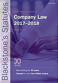 Blackstones Statutes on Company Law 2017-2018 (Paperback, 21 Revised edition)