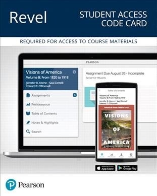 Revel for Visions of America: A History of the United States, Volume B -- Access Card (Hardcover, 3)