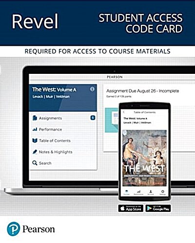 Revel for the West: Encounters and Transformations, Volume a -- Access Card (Hardcover, 5)