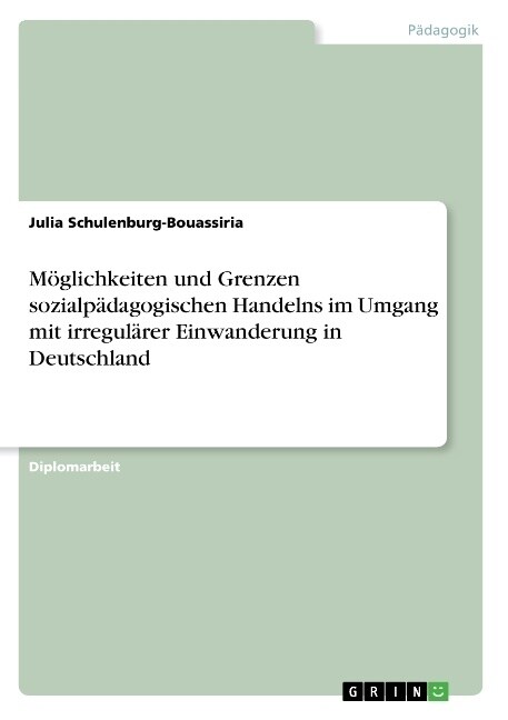 M?lichkeiten und Grenzen sozialp?agogischen Handelns im Umgang mit irregul?er Einwanderung in Deutschland (Paperback)