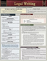 Legal Writing: Quickstudy Laminated Reference Guide (Loose Leaf)