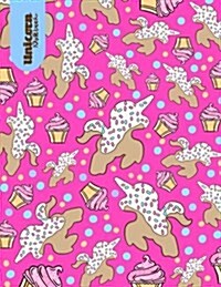 Unicorn Notebook: Unicorn Cookie Kawaii Notebook 8.5x11 Blank Notebook/Sketchbook (Paperback)