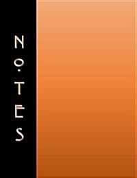 Notes Notebook: Orange (Paperback)