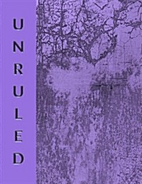 Unruled Composition Notebook: Purple (Paperback)