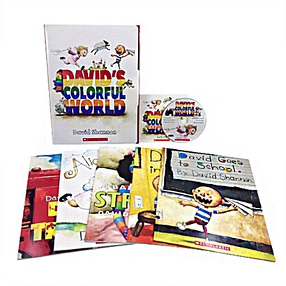[중고] David‘s Colorful World 데이빗 섀논 베스트 그림책 5권 (Paperback 5권 + Audio CD 1장)