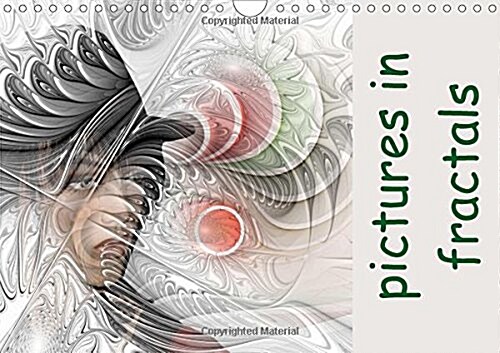 Pictures in Fractals 2018 : A monthly calendar with pictures integrated in flames. (Calendar)
