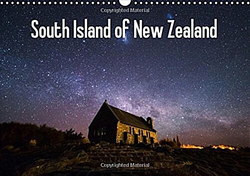 South Island of New Zealand 2018 : Landscapes of New Zealand (Calendar, 3 ed)