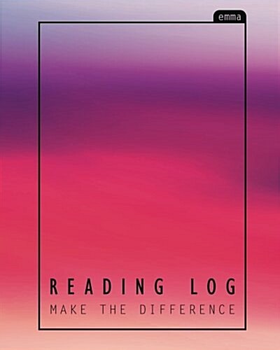 Reading Log: Sweet Pink Sunset Book Lovers Journal: 110 Pages with Book Rating Stars Inside (Paperback)