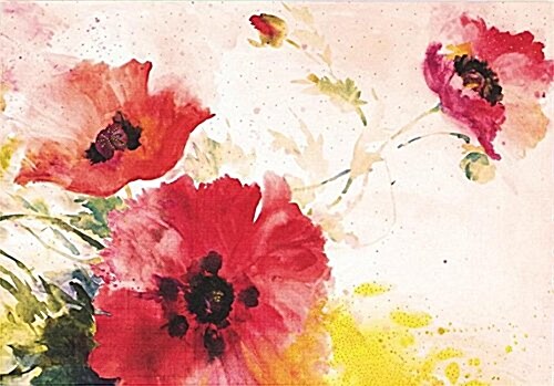Note Card Watercolor Poppies (Other)