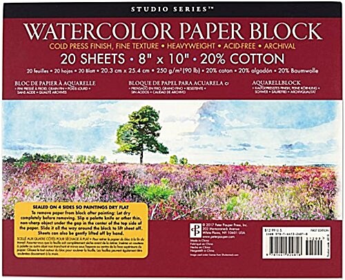 Studio Series Watercolor Paper Blk (Novelty)