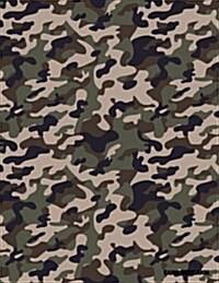 Camo Notebook: Dark Camouflage, 144 Pages (Paperback)