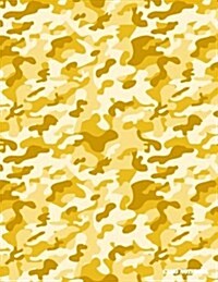 Camo Notebook: Gold Camouflage, 144 Pages (Paperback)