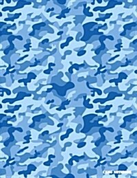 Camo Notebook: Cobalt Blue Camouflage, 144 Pages (Paperback)
